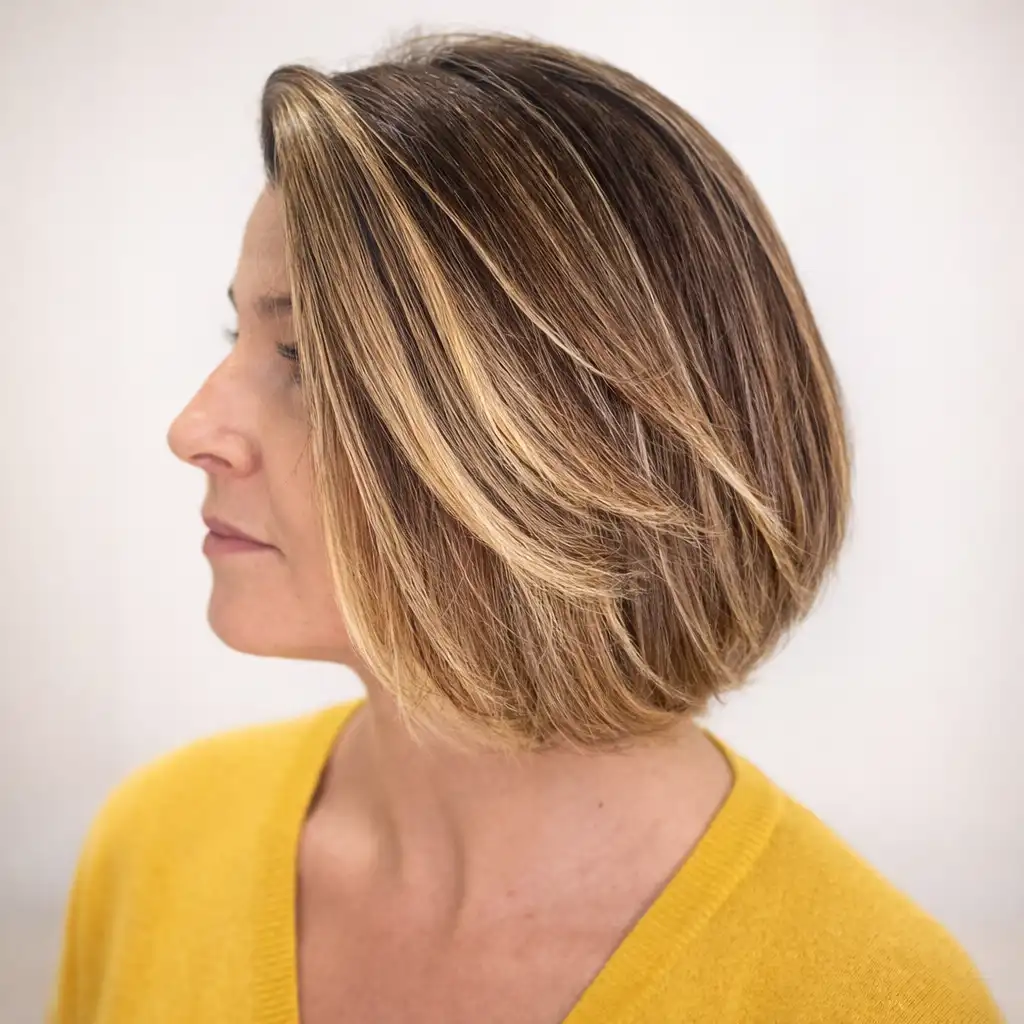 Corte bob estilizado no Studio Vanessa Paiva