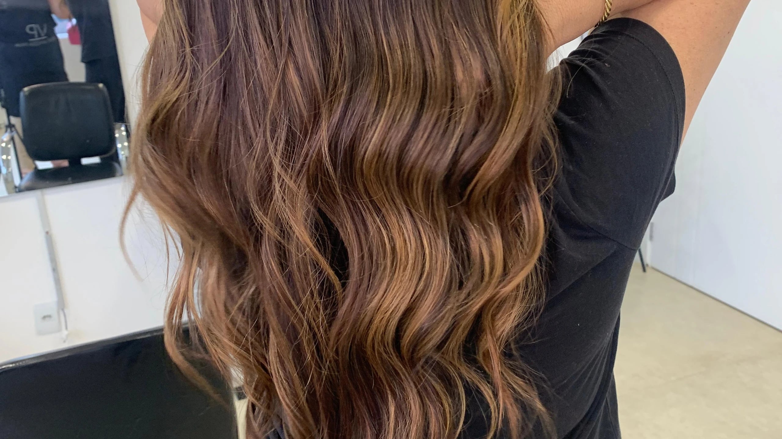 Resultado de mechas realizadas por Vanessa Paiva